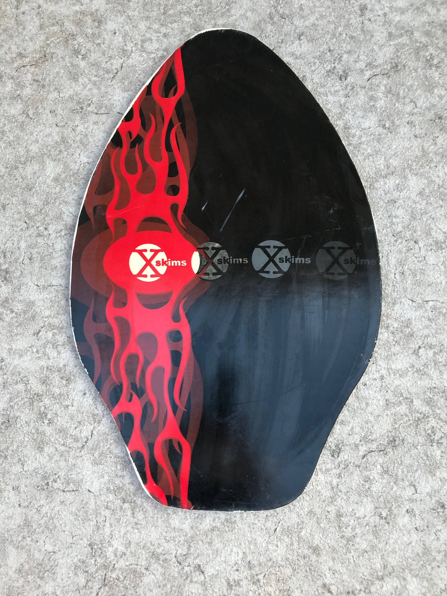 Surf SkimBoard Wood X Skim Red Black 32 x 20 inch
