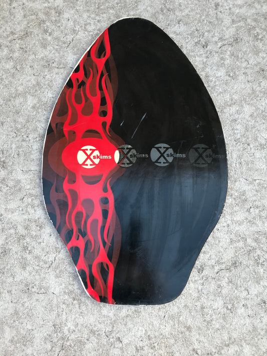 Surf SkimBoard Wood X Skim Red Black 32 x 20 inch