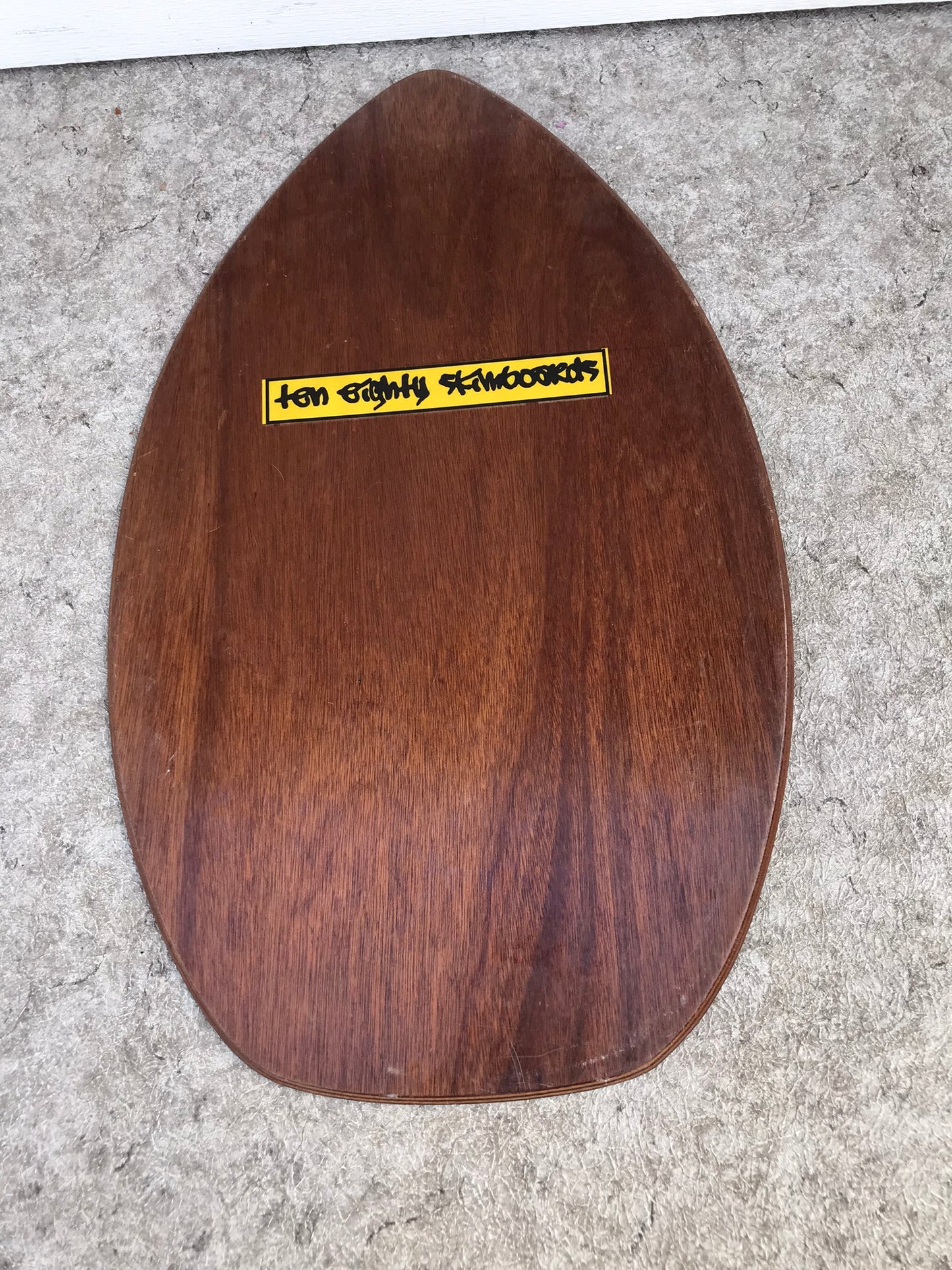 Surf SkimBoard Ten Eighty Surf Dark Wood 32 x 20 inch