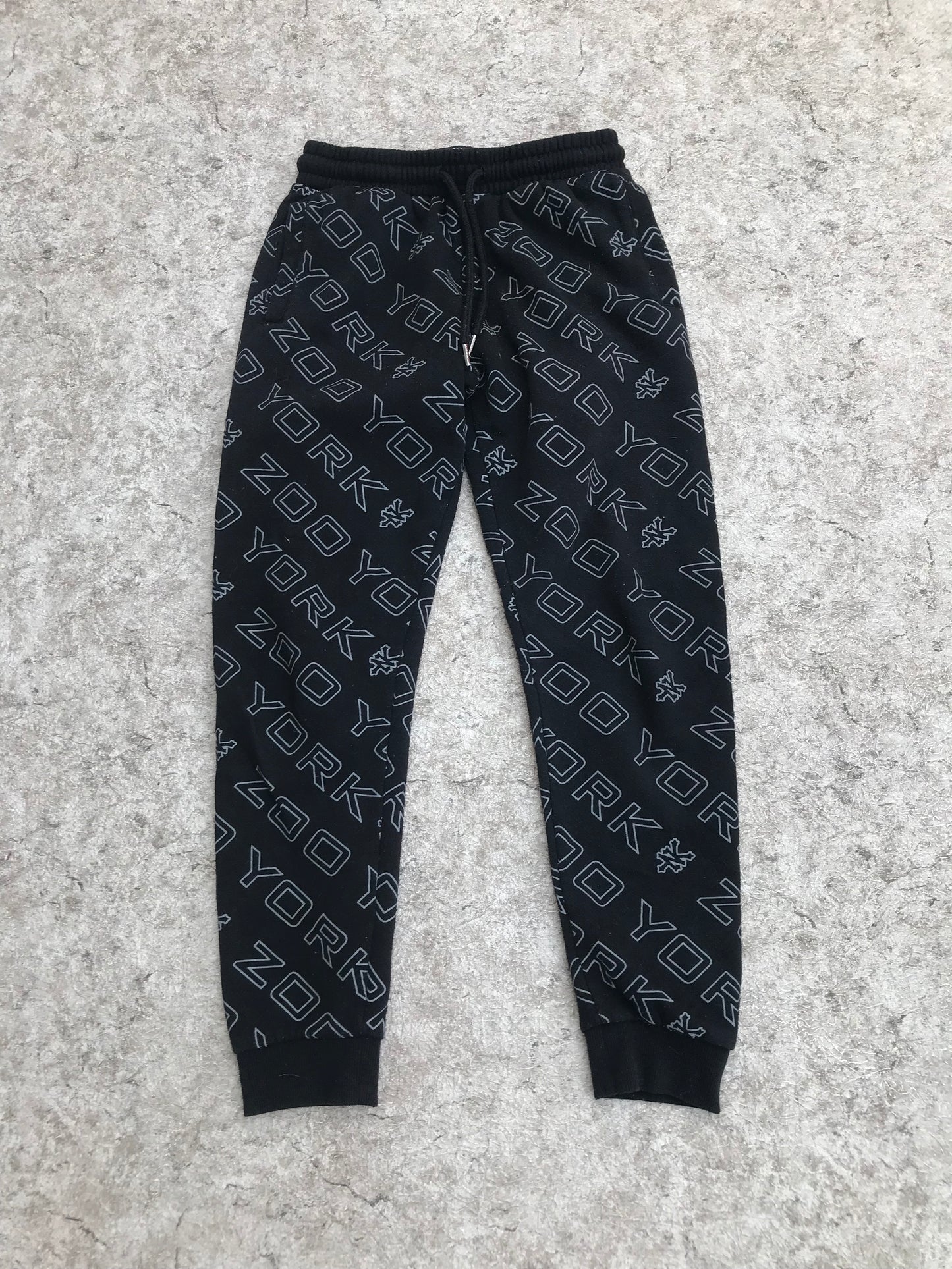 Sweat Pants Child Size Large 14 Youth Zoo Yorker Black CB9437