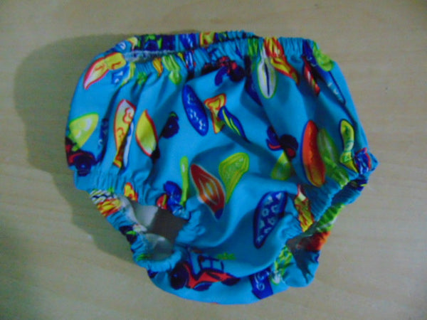 Swim Diaper Child Size 25-30 Lb Baby Water Wear Diaper Bottoms Surf Style As New