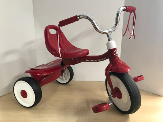 Trike Radio Flyer My First Ridem Red Metal With Basket On Back Excellent As New Age 1-3