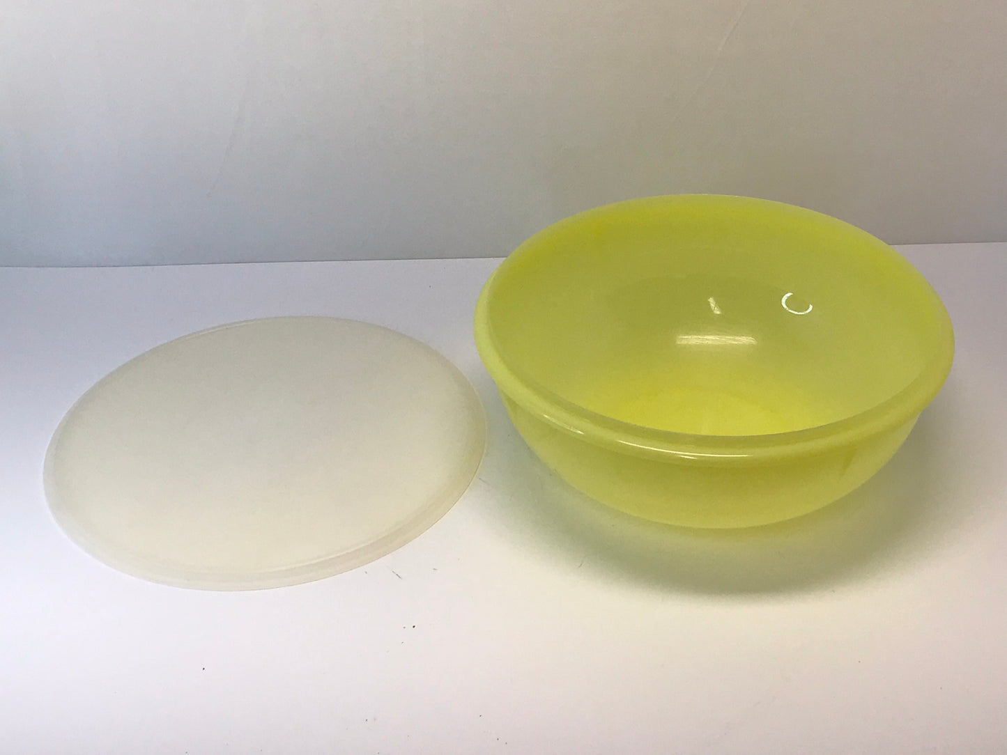 Tupperware Vintage 1970 Large Yellow Bowl and Lid
