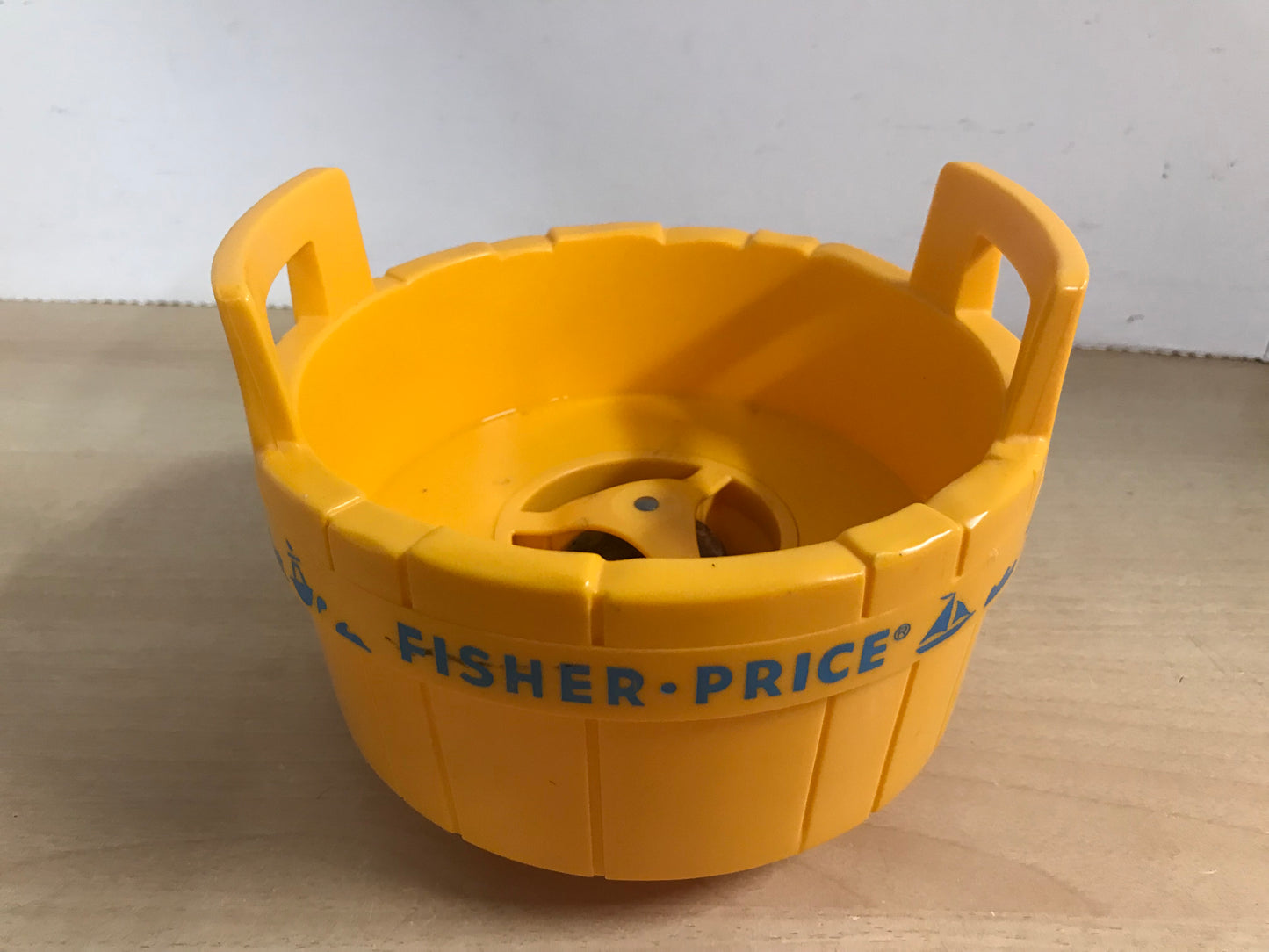 Fisher Price Vintage 1973 3 Men In Tub Roly Poly Butcher Baker Candle Stick Maker RARE Wear On Inside Bottom