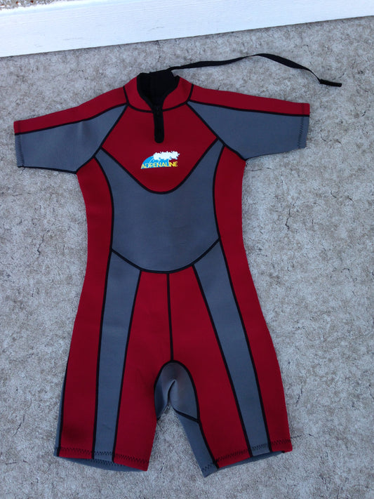 Wetsuit Ladies Size 12-14 X Large Adrenaline Red Grey 2-3 mm Excellent