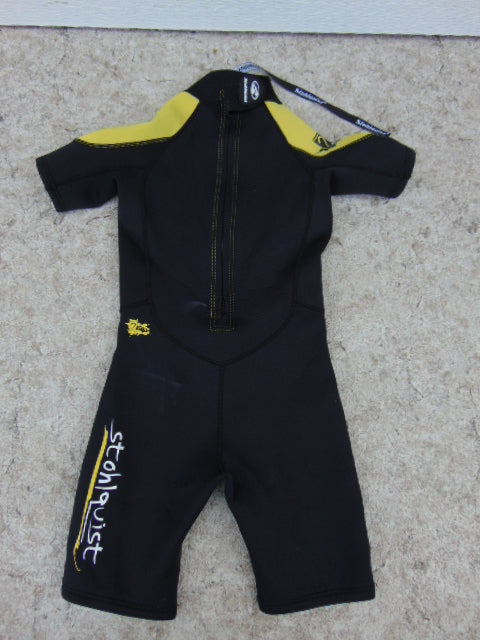 Wetsuit Child Size 8-10 Stohlquist Black Yellow 2-3 mm Neoprene Excellent