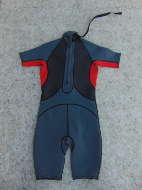 Wetsuit Child Size 14 Ocean Pacific Grey Red 2-3 mm Neoprene New Demo Model