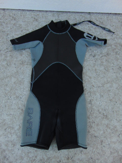 Wetsuit Child Size 8 Bare Black Grey 2-3 mm Neoprene Minor Fading