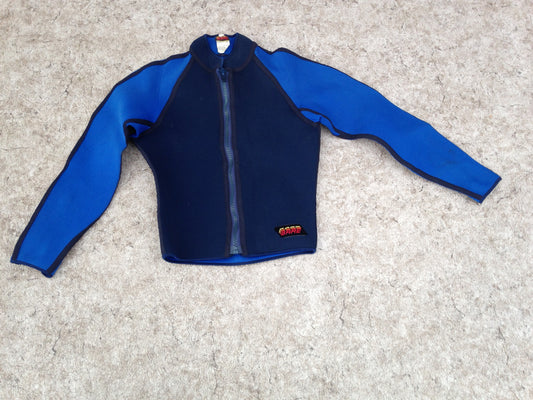 Wetsuit Men's Size Medium Jacket Made To Fit Over A John Blue 2-3 mm