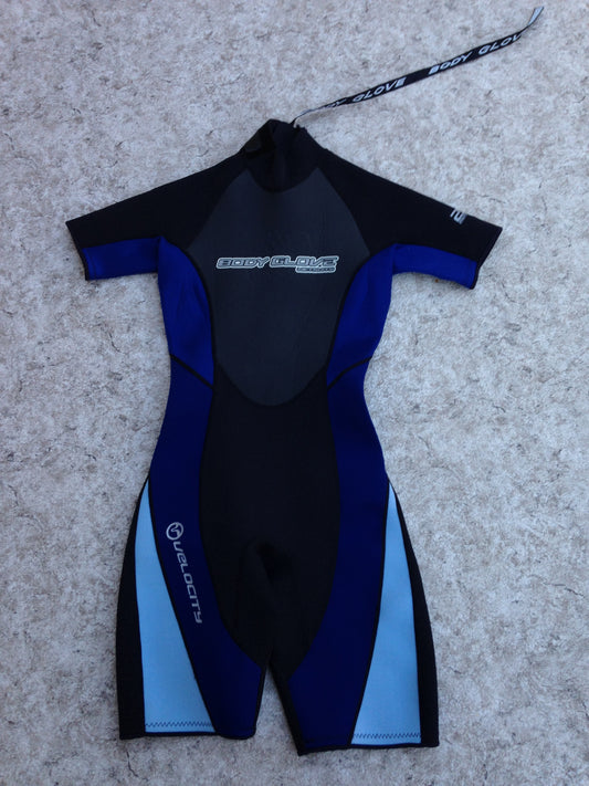 Wetsuit Ladies Size 7-8 Body Glove 2-3 mm Neoprene Black Blue New Demo Model