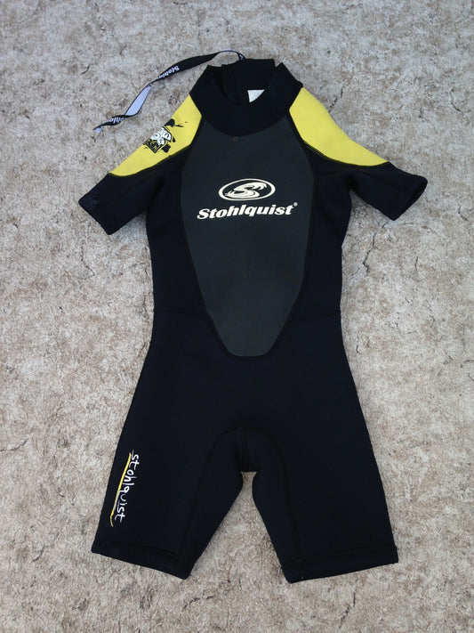 Wetsuit Child Size 4-5 Stohlquist Black Yellow 2-3 mm