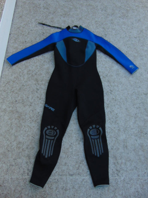 Wetsuit Child Size 16 Bare 1 Pc Full 2-3 mm Neoprene Black and Blue Excellent Quality