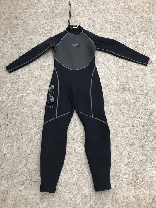 Wetsuit Child Size 14 Bare Full Black 2-3 mm Surf Ski