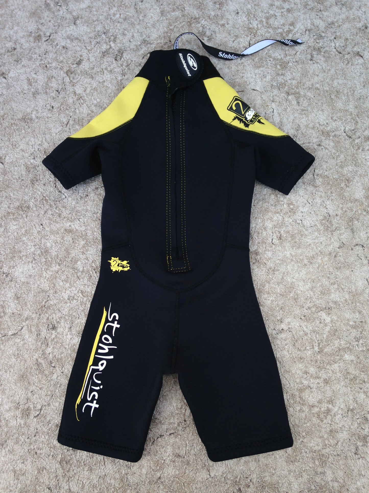 Wetsuit Child Size 4-5 Stohlquist Black Yellow 2-3 mm