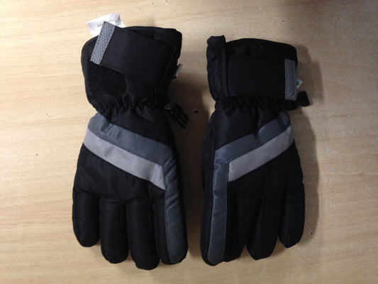 Winter Gloves and Mitts Child Size 4-6 Hot Paws Grey Black