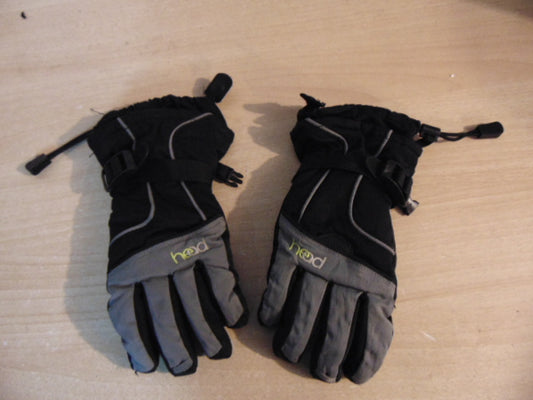 Winter Gloves and Mitts Child Size 7-9 Head Grey Black Snowboarding Quality