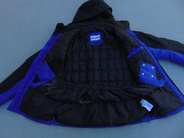 Winter Coat Ladies Size X Small Etirel Snowboarding With Snow Belt Purple Black Like New