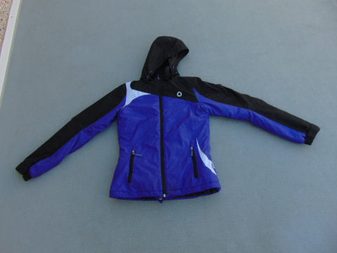 Winter Coat Ladies Size X Small Etirel Snowboarding With Snow Belt Purple Black