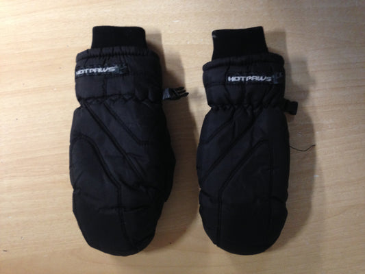 Winter Gloves and Mitts Child Size 7-9 Hot Paws  Black