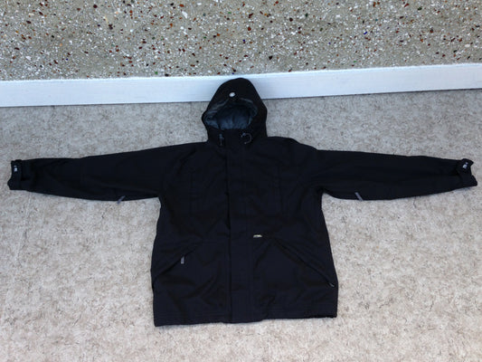 Winter Coat Men's Size X Large Burton Black Snowboarding With Snow Belt Excellent
