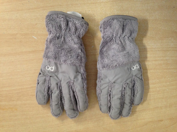 Winter Gloves and Mitts Child Size 9-10 Head Plush Grey Snowboarding