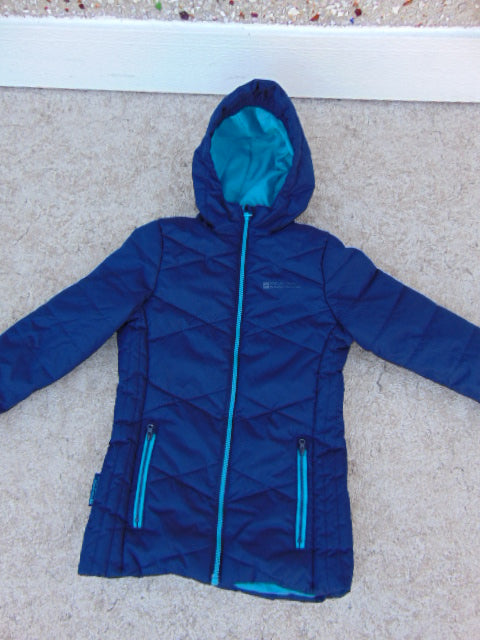 Winter Coat Child Size 7-8 MTN Warehouse Parka Blue Teal Excellent