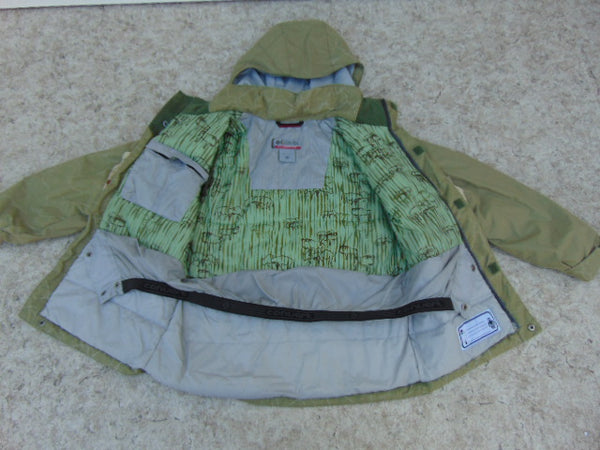 Winter Coat Child Size 10-12 Columbia Sage With Snow Belt Snowboarding
