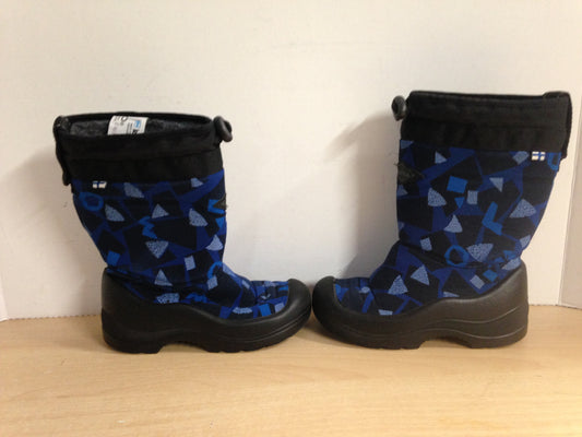 Winter Boots Child Size 11 Kuoma Snowlock Made In Finland -30 degree Rating Blue Excellent