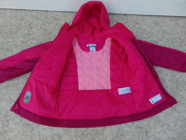 Winter Coat Child Size 10-12 Columbia Raspberry Excellent As New