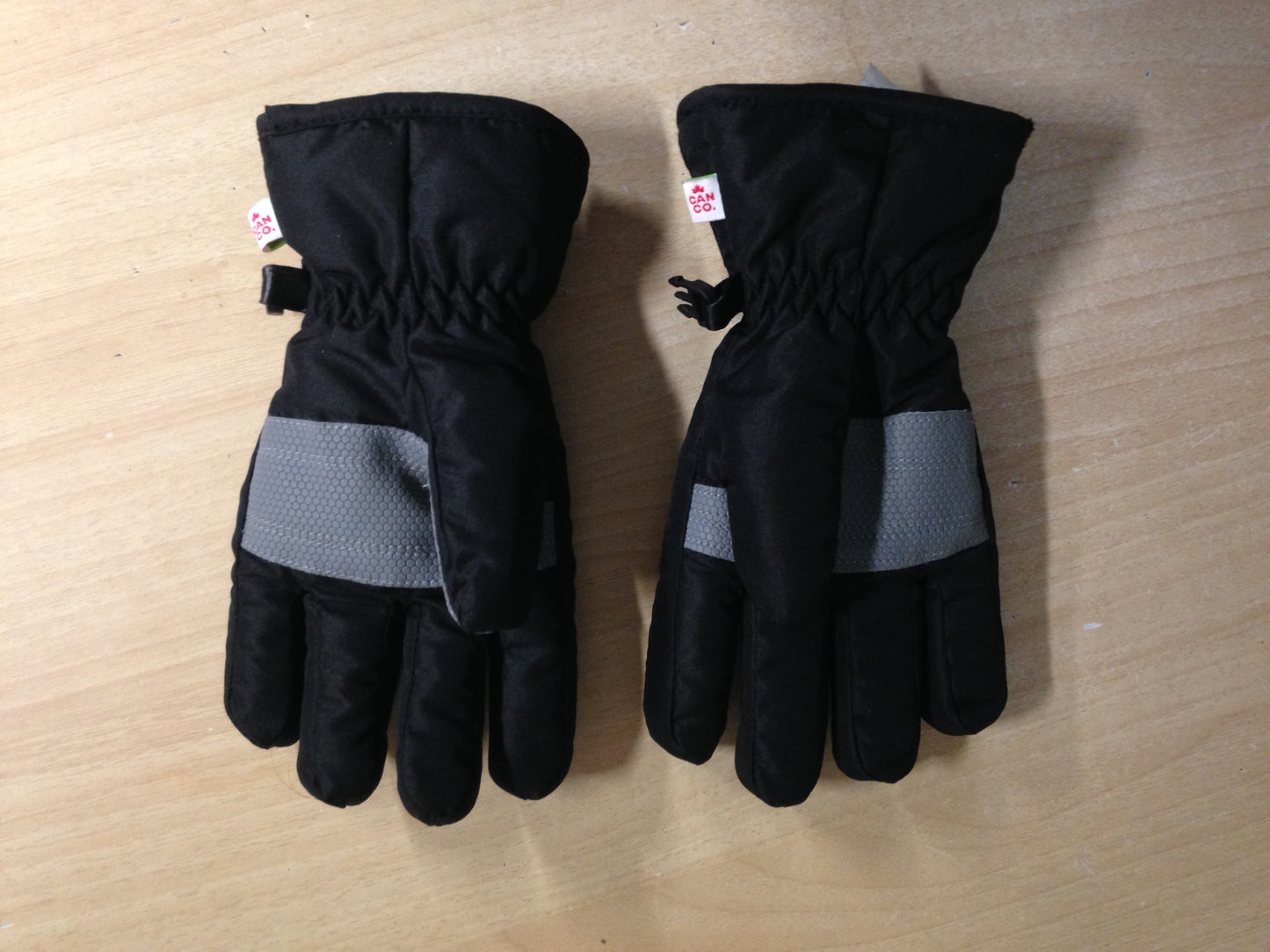 Winter Gloves and Mitts Child Size 4-6 Hot Paws Grey Black