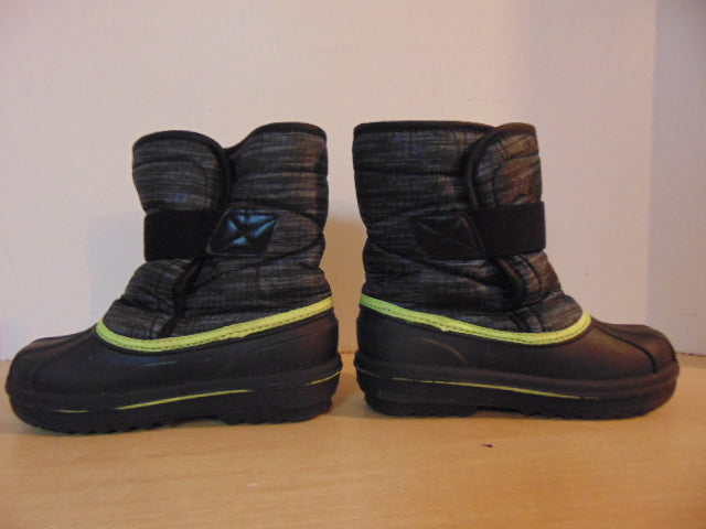 Winter Boots Child Size 13 Children's Place Grey Lime