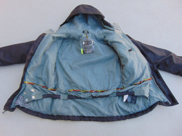 Winter Coat Child Size 10-12 Burton Black Snowboarding With Snow Belt
