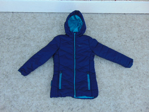 Winter Coat Child Size 7-8 MTN Warehouse Parka Blue Teal Excellent
