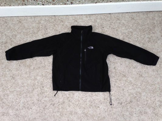 Winter Coat Ladies Size Large The North Face Wind Stopper Fleece Jacket Black Excellent