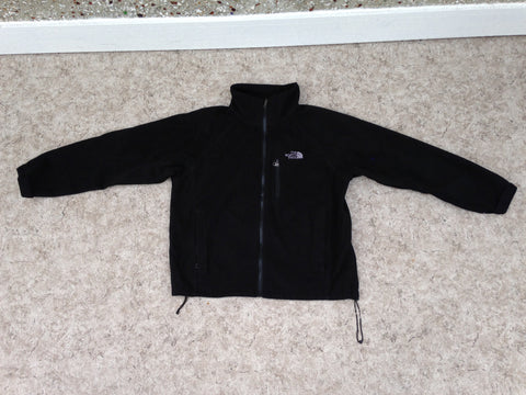 Winter Coat Ladies Size Large The North Face Wind Stopper Fleece Jacket Black Excellent