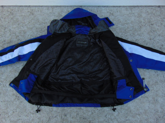 Winter Coat Child Size 8 Spyder Made For The Deep Snow Snowboarding With Snow Belt Blue Black Excellent