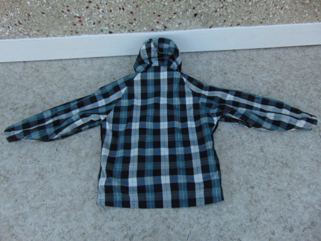 Winter Coat Child Size 12 Ripzone  Snowboarding With Snow Belt Black White Excellent