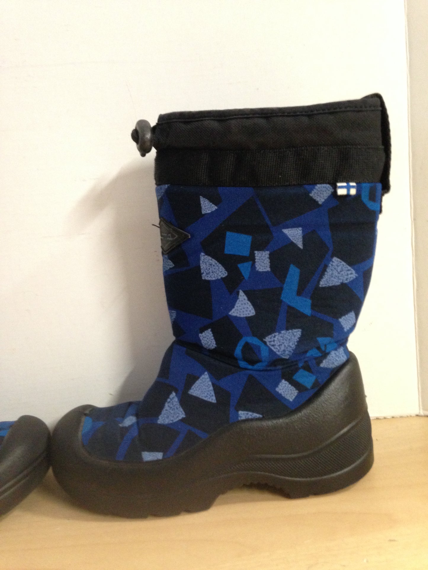 Winter Boots Child Size 11 Kuoma Snowlock Made In Finland -30 degree Rating Blue Excellent