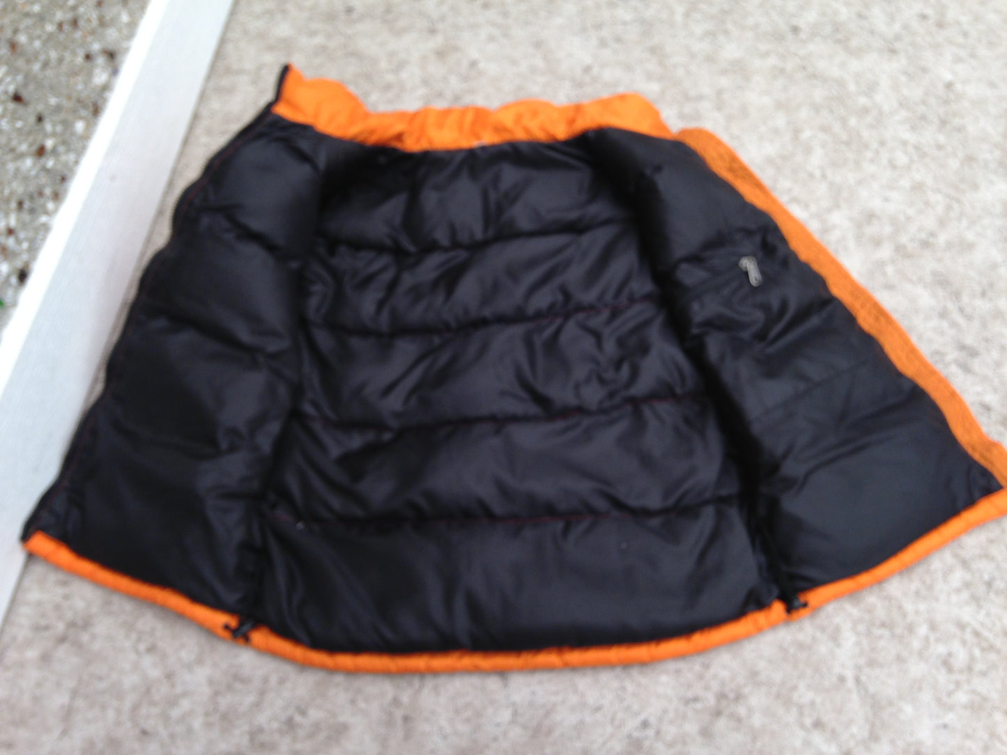 Winter Coat Vest Men's Size Medium The North Face Pumpkin Black
