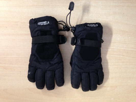 Winter Gloves and Mitts Child Size 10-12 Auclair Skipdry Waterproof Black Snowboarding