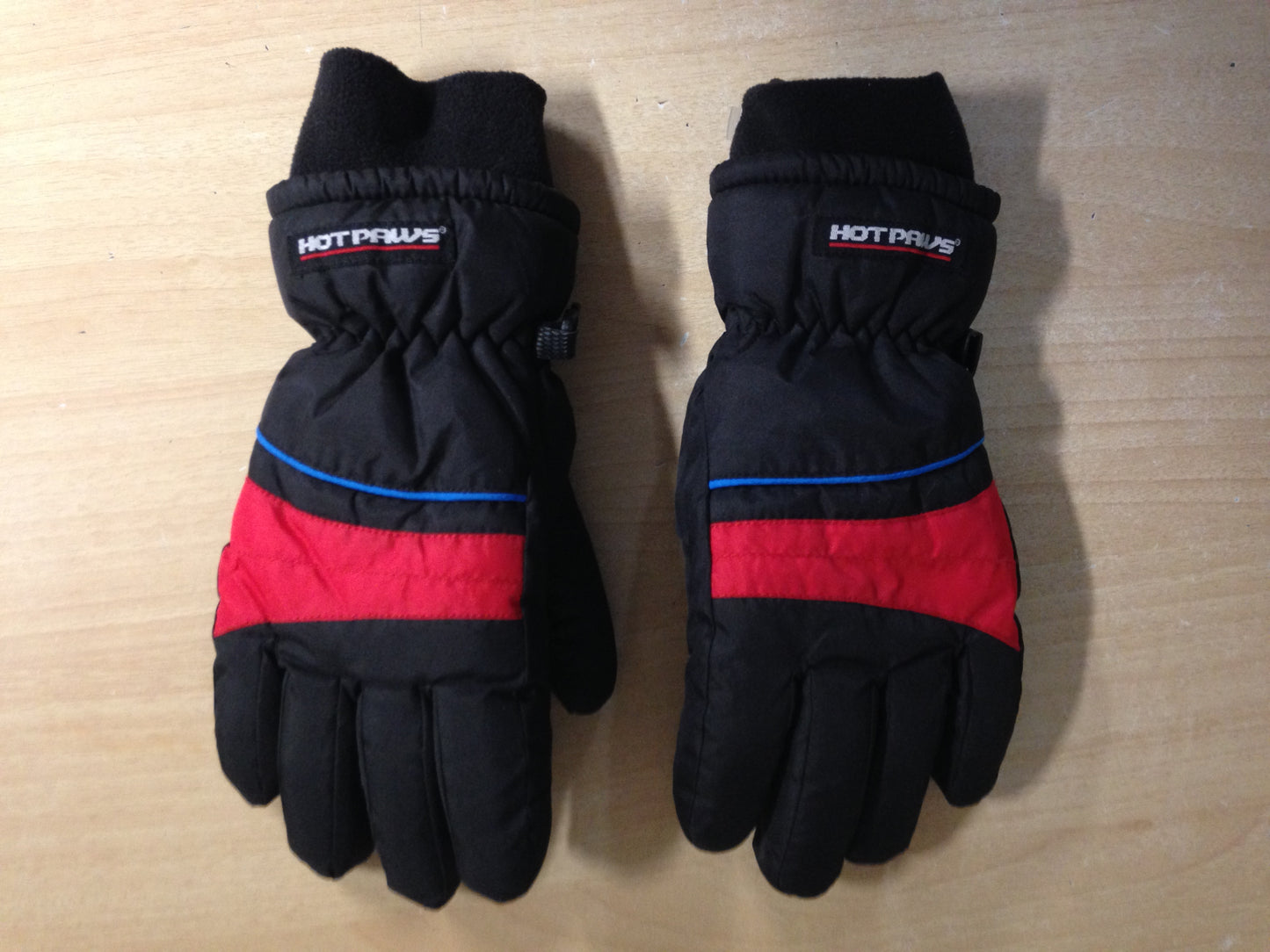 Winter Gloves and Mitts Child Size 7-9 Hot Paws Black Red Excellent