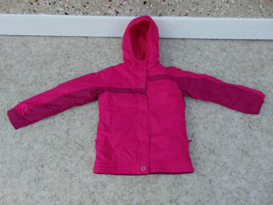Winter Coat Child Size 10-12 Columbia Raspberry Excellent As New