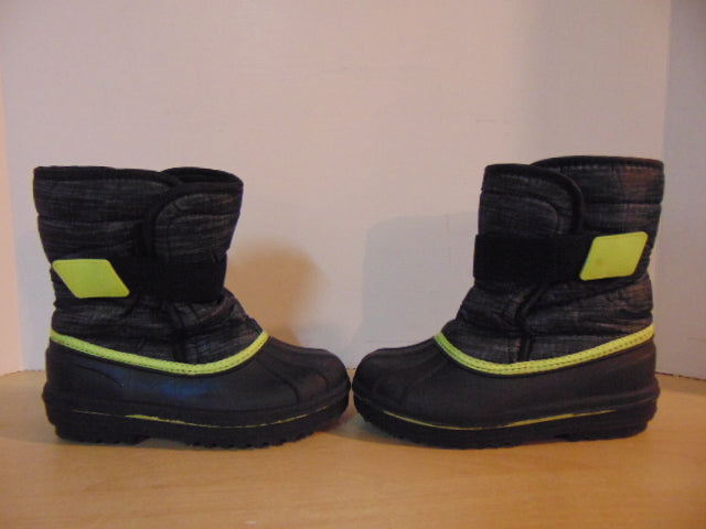 Winter Boots Child Size 13 Children's Place Grey Lime