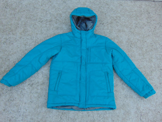Winter Coat Child Size 14 MEC Parka  Teal Grey Excellent