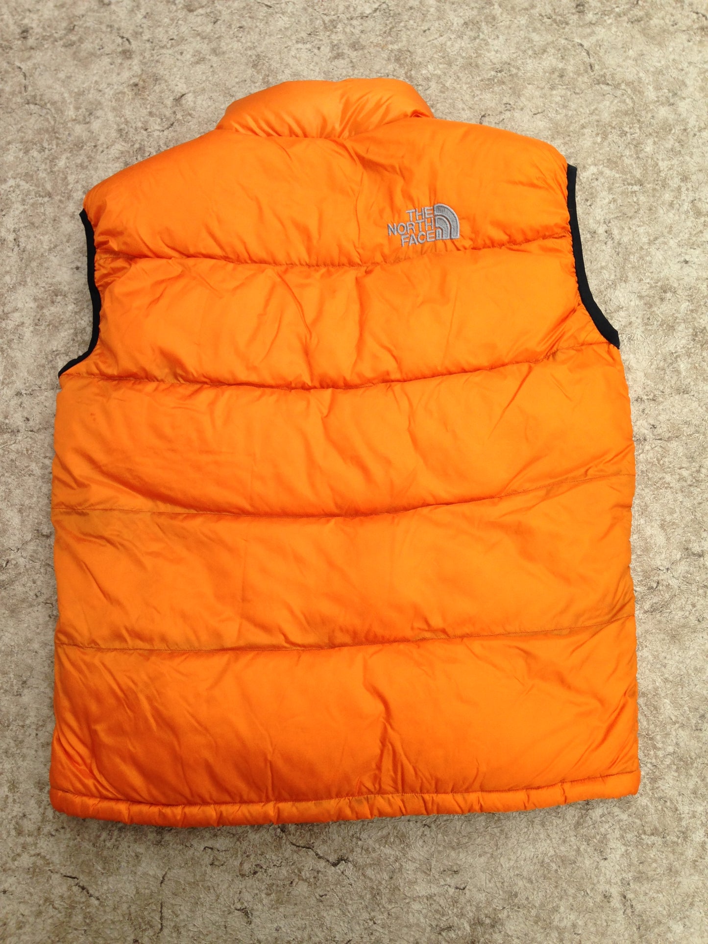 Winter Coat Vest Men's Size Medium The North Face Pumpkin Black
