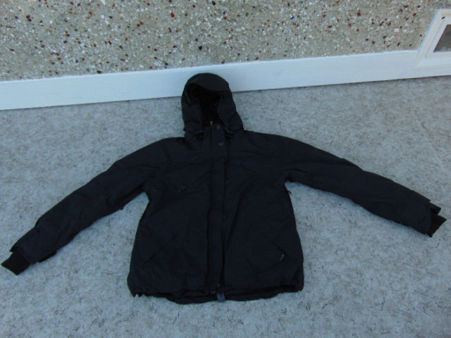 Winter Coat Ladies Size Large Columbia Black Snowboarding with Snow Belt Excellent
