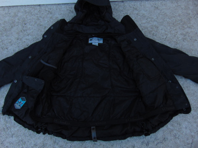 Winter Coat Ladies Size Large Columbia Black Snowboarding with Snow Belt Excellent