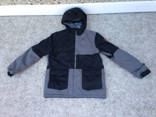 Winter Coat Child Size 14-16 Firefly Grey Black Snow Belt Snowboarding New Demo Model