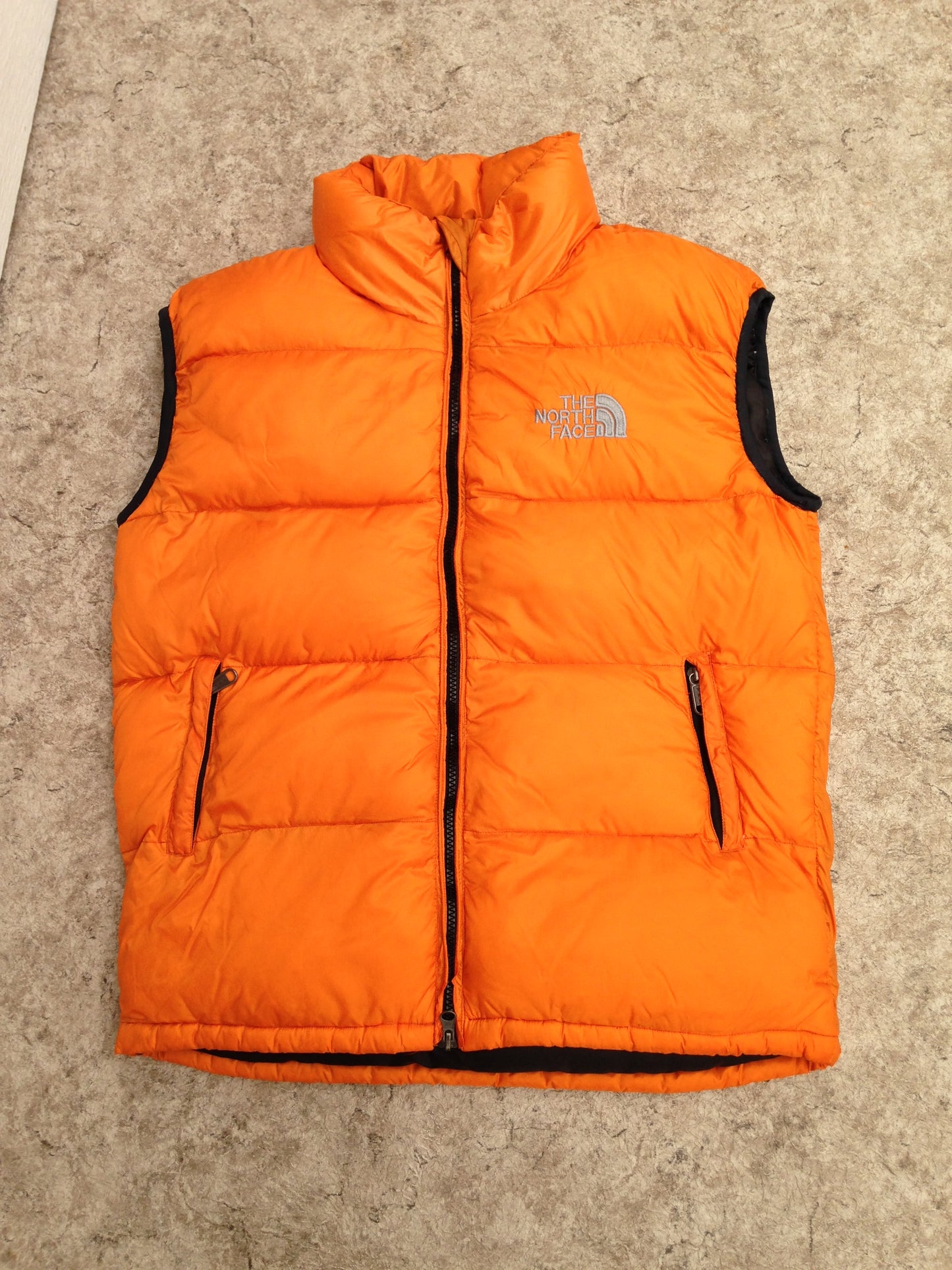 Winter Coat Vest Men's Size Medium The North Face Pumpkin Black