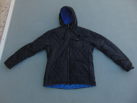 Winter Coat Men's Size Medium Burton Reversible Marine and Denim Blue